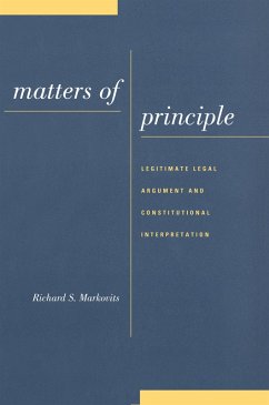 Matters of Principle (eBook, PDF) - Markovits, Richard S. Matters of Principle (eBook, PDF) - Markovits, Richard S.