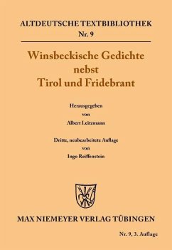 Cover Winsbeckische Gedichte nebst Tirol und Fridebrant (eBook, PDF)