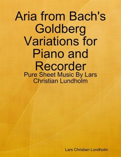 Cover Aria from Bach's Goldberg Variations for Piano and Recorder - Pure Sheet Music By Lars Christian Lundholm (eBook, ePUB)