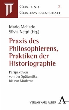 Cover Praxis des Philosophierens, Praktiken der Historiographie