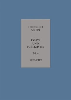 1926-1929 / Essays und Publizistik 4 - Mann, Heinrich