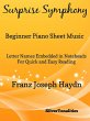 Surprise Symphony Beginner Piano Sheet... - Bild 1