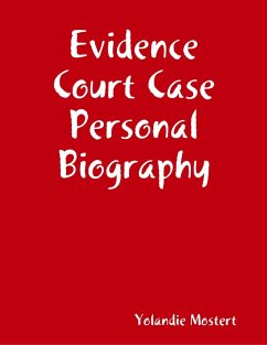 Cover Evidence Court Case Personal Biography (eBook, ePUB)