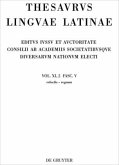 Thesaurus linguae Latinae. . / refocilo - regnum / Thesaurus linguae Latinae Vol. XI. Pars 2. Fas