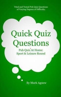 Cover Quick Quiz Questions: Pub Quiz At Home (eBook, ePUB)