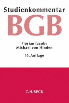 BGB, Studienkommentar - Hinden, Michael von;Jacoby, Florian