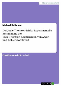 Der Joule-Thomson-Effekt. Experimentelle Bestimmung der Joule-Thomson-Koeffizienten von Argon und Kohlenstoffdioxid (eBook, PDF) - Hoffmann, Michael