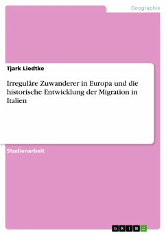 Cover Irreguläre Zuwanderer in Europa: Das Beispiel Italien (eBook, ePUB)