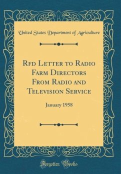 Rfd Letter to Radio Farm Directors From Radio and Television Service - Agriculture, United States Department Of