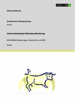Unterrichtsskript Bilanzbuchhaltung (eBook, ePUB) - Wünsche, Manfred