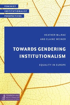 Cover Towards Gendering Institutionalism (eBook, ePUB)