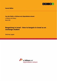 Cover Bargaining in Israel - How to bargain in Israel as an exchange student (eBook, ePUB)