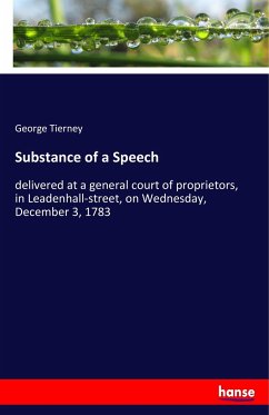 Substance of a Speech - Tierney, George