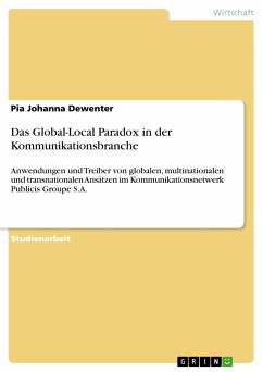 Das Global-Local Paradox in der Kommunikationsbranche (eBook, ePUB) - Dewenter, Pia Johanna
