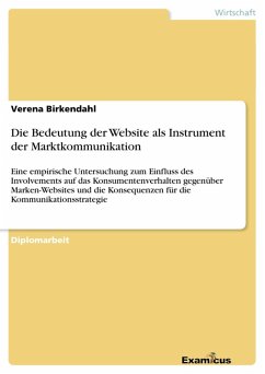 Die Bedeutung der Website als Instrument der Marktkommunikation (eBook, ePUB)