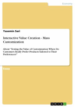 Interactive Value Creation - Mass Customization (eBook, ePUB)