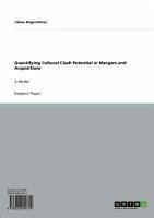 Quantifying Cultural Clash Potential in Mergers and Acquisitions (eBook, ePUB)