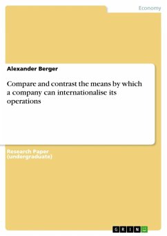 Compare and contrast the means by which a company can internationalise its operations (eBook, ePUB)
