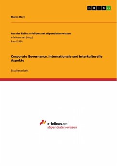 Corporate Governance. Internationale und interkulturelle Aspekte (eBook, PDF) - Herz, Marco