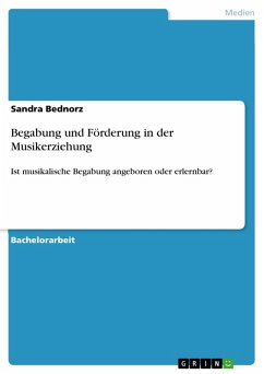 Musikalische Begabung im Kontext musikalischer Früherziehung.doc (eBook, ePUB)