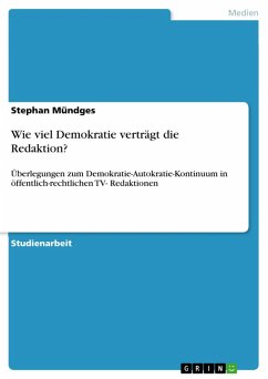 Cover Wie viel Demokratie verträgt die Redaktion? (eBook, ePUB)