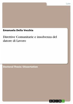 Direttive Comunitarie e insolvenza del datore di Lavoro (eBook, ePUB) - Della Vecchia, Emanuela
