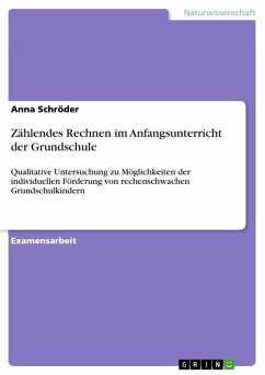 Zählendes Rechnen im Anfangsunterricht der Grundschule (eBook, ePUB) - Schröder, Anna