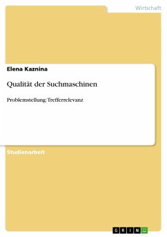 Qualität der Suchmaschinen (eBook, ePUB) - Kaznina, Elena