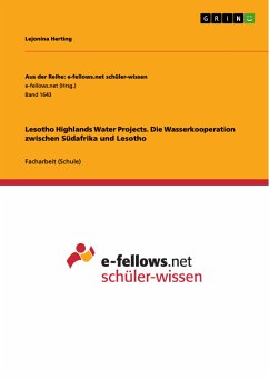 Lesotho Highlands Water Projects. Die Wasserkooperation zwischen Südafrika und Lesotho (eBook, PDF)
