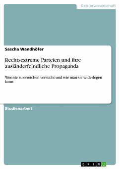 Rechtsextreme Parteien und ihre ausländerfeindliche Propaganda (eBook, ePUB) - Wandhöfer, Sascha