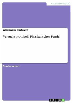Versuchsprotokoll: Physikalisches Pendel (eBook, ePUB)