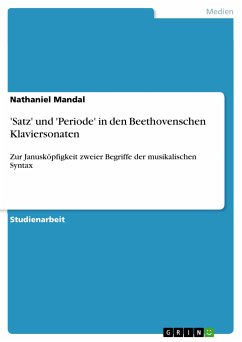 'Satz' und 'Periode' in den Beethovenschen Klaviersonaten (eBook, ePUB)