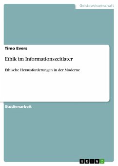 Ethik im Informationszeitlater (eBook, ePUB) - Evers, Timo