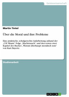 Über die Moral und ihre Probleme (eBook, ePUB)