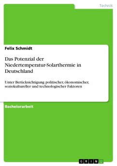 Das Potenzial der Niedertemperatur-Solarthermie in Deutschland (eBook, ePUB) - Schmidt, Felix