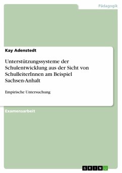 Unterstützungssysteme der Schulentwicklung aus der Sicht von SchulleiterInnen am Beispiel Sachsen-Anhalt (eBook, ePUB)
