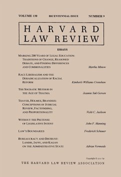 Cover Harvard Law Review: Volume 130, Number 9 - Bicentennial Issue 2017 (eBook, ePUB)