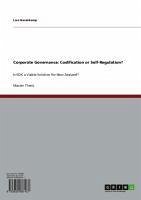 Corporate Governance: Codification or Self-Regulation? (eBook, ePUB)