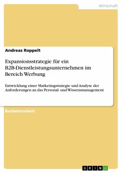 Cover Expansionsstrategie für ein B2B-Dienstleistungsunternehmen im Bereich Werbung (eBook, ePUB)