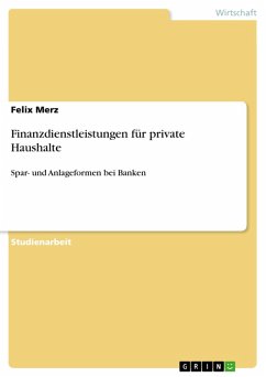 Finanzdienstleistungen für private Haushalte (eBook, ePUB)