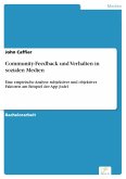 Community-Feedback und Verhalten in sozialen Medien (eBook, PDF)