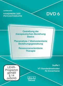 Cover Gestaltung therapeutischer Beziehung Basics · Plananalyse / Motivorientierte Beziehungsgestaltung · Ressourcenorientierte Therapie, 1 DVD
