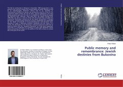 Cover Public memory and remembrance: Jewish destinies from Bukovina