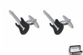 Black Guitar Cufflinks - Tie Studio Black Guitar Cufflinks - Tie Studio