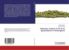 Selection criteria in F4 & F5 generations in Greengram - Narsee, Malakiya;Delvadiya, Indrajay