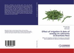 Effect of irrigation & date of sowing on salicornia (S.brachiata Rox)