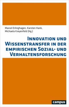 Innovation und Wissenstransfer in der empirischen Sozial- und Verhaltensforschung (eBook, ePUB)