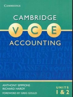 Cambridge Vce Accounting Units 1 and 2 - Simmons, Anthony; Hardy, Richard