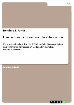 Unternehmensübernahmen in Krisenzeiten (eBook, ePUB)