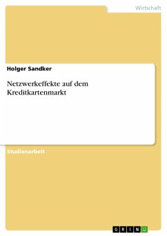 Cover Netzwerkeffekte auf dem Kreditkartenmarkt (eBook, ePUB)